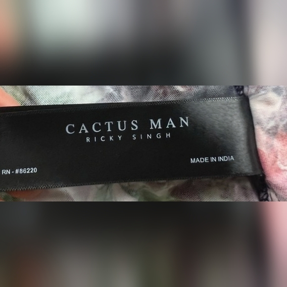 Cactus Man Ricky Singh Floral Bomber Jacket (L) - Picture 2 of 9